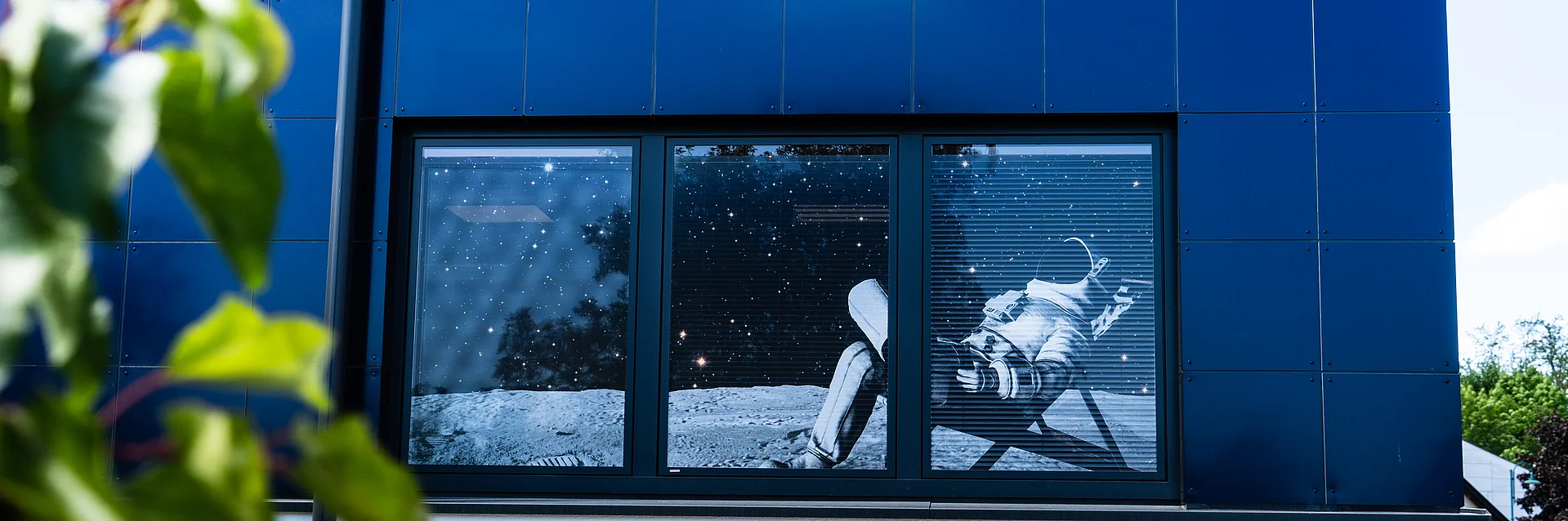 Fenster mit Astronaut